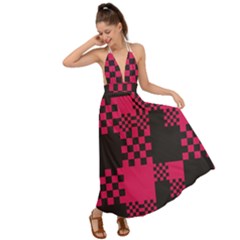 Cube-square-block-shape-creative Backless Maxi Beach Dress by Amaryn4rt