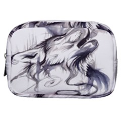 Tattoo-ink-flash-drawing-wolf Make Up Pouch (small)