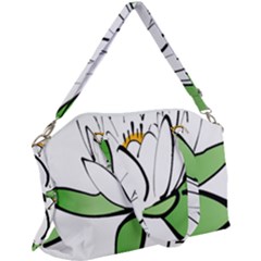 Lotus-flower-water-lily Canvas Crossbody Bag by Jancukart