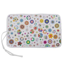 Flower Floral Pattern Pen Storage Case (s)