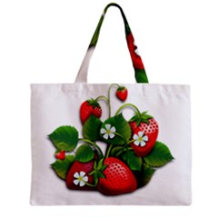 Strawberries-fruits-fruit-red Zipper Mini Tote Bag by Jancukart