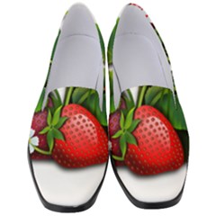 Strawberries-fruits-fruit-red Women s Classic Loafer Heels