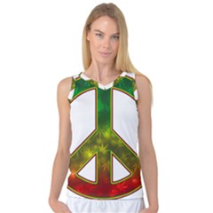 Peace-rastafarian Women s Basketball Tank Top by Jancukart