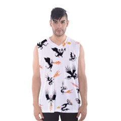 Dragon-phoenix-fire-bird-ancient Men s Basketball Tank Top by Jancukart