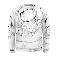 Astronaut-moon-space-astronomy Men s Sweatshirt