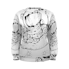 Astronaut-moon-space-astronomy Women s Sweatshirt