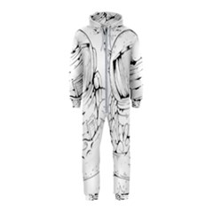 Astronaut-moon-space-astronomy Hooded Jumpsuit (Kids)