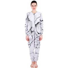 Astronaut-moon-space-astronomy OnePiece Jumpsuit (Ladies)