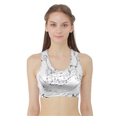 Astronaut-moon-space-astronomy Sports Bra with Border