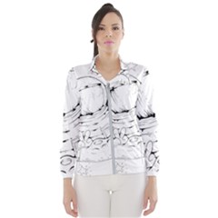 Astronaut-moon-space-astronomy Women s Windbreaker