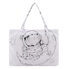 Astronaut-moon-space-astronomy Medium Tote Bag