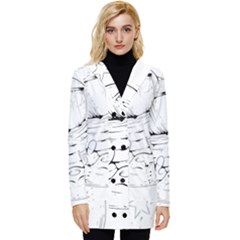 Astronaut-moon-space-astronomy Button Up Hooded Coat 