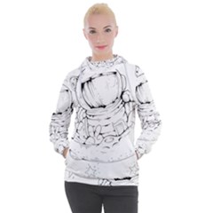 Astronaut-moon-space-astronomy Women s Hooded Pullover