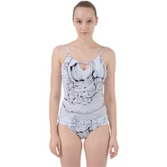 Astronaut-moon-space-astronomy Cut Out Top Tankini Set