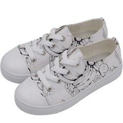 Astronaut-moon-space-astronomy Kids  Low Top Canvas Sneakers