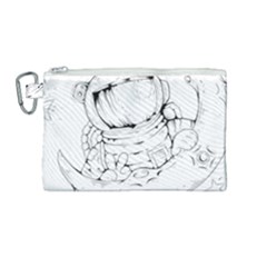 Astronaut-moon-space-astronomy Canvas Cosmetic Bag (medium) by Jancukart