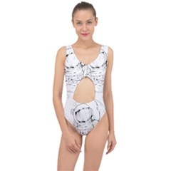 Astronaut-moon-space-astronomy Center Cut Out Swimsuit