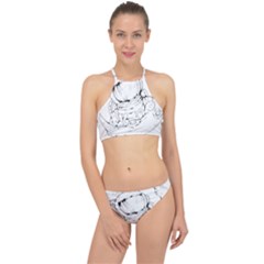 Astronaut-moon-space-astronomy Racer Front Bikini Set