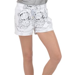 Astronaut-moon-space-astronomy Velour Lounge Shorts