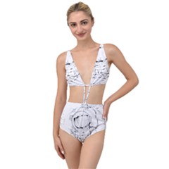 Astronaut-moon-space-astronomy Tied Up Two Piece Swimsuit