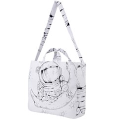 Astronaut-moon-space-astronomy Square Shoulder Tote Bag