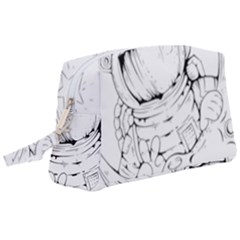 Astronaut-moon-space-astronomy Wristlet Pouch Bag (Large)