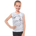 Astronaut-moon-space-astronomy Kids  Mesh Tank Top View1