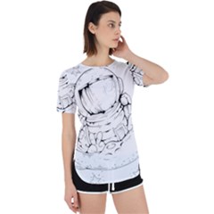 Astronaut-moon-space-astronomy Perpetual Short Sleeve T-Shirt