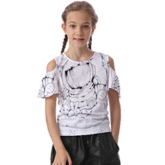 Astronaut-moon-space-astronomy Kids  Butterfly Cutout Tee
