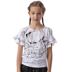 Astronaut-moon-space-astronomy Kids  Cut Out Flutter Sleeves