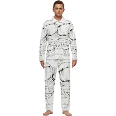 Astronaut-moon-space-astronomy Men s Long Sleeve Velvet Pocket Pajamas Set
