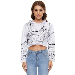 Astronaut-moon-space-astronomy Women s Lightweight Cropped Hoodie
