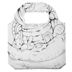 Astronaut-moon-space-astronomy Premium Foldable Grocery Recycle Bag