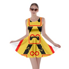 Gamer-geek-video-game-sign-fan Skater Dress by Jancukart