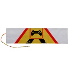 Gamer-geek-video-game-sign-fan Roll Up Canvas Pencil Holder (l)
