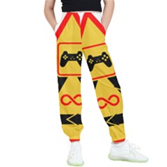 Gamer-geek-video-game-sign-fan Kids  Elastic Waist Pants by Jancukart