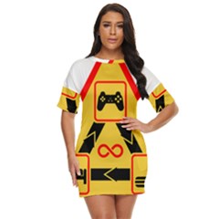 Gamer-geek-video-game-sign-fan Just Threw It On Dress by Jancukart