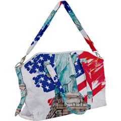 Statue Of Liberty Independence Day Poster Art Canvas Crossbody Bag