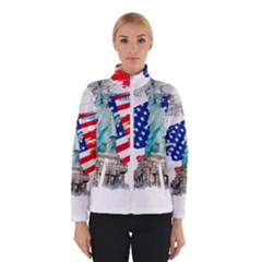 Statue Of Liberty Independence Day Poster Art Women s Bomber Jacket