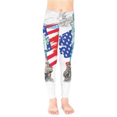 Statue Of Liberty Independence Day Poster Art Kids  Leggings