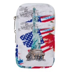 Statue Of Liberty Independence Day Poster Art Waist Pouch (Small)