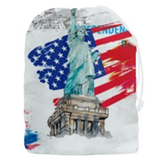 Statue Of Liberty Independence Day Poster Art Drawstring Pouch (3XL)