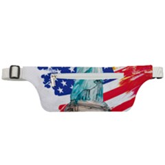 Statue Of Liberty Independence Day Poster Art Active Waist Bag