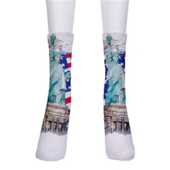 Statue Of Liberty Independence Day Poster Art Crew Socks