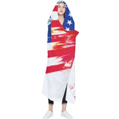 Statue Of Liberty Independence Day Poster Art Wearable Blanket