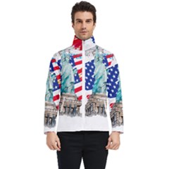 Statue Of Liberty Independence Day Poster Art Men s Bomber Jacket
