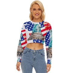 Statue Of Liberty Independence Day Poster Art Lightweight Long Sleeve Sweatshirt