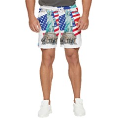 Statue Of Liberty Independence Day Poster Art Men s Runner Shorts