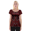 Abstract pattern geometric backgrounds Cap Sleeve Top View1