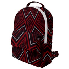 Abstract Pattern Geometric Backgrounds Flap Pocket Backpack (small)
